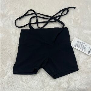 Lululemon Athletica Black Align wrap waist Shorts 4”